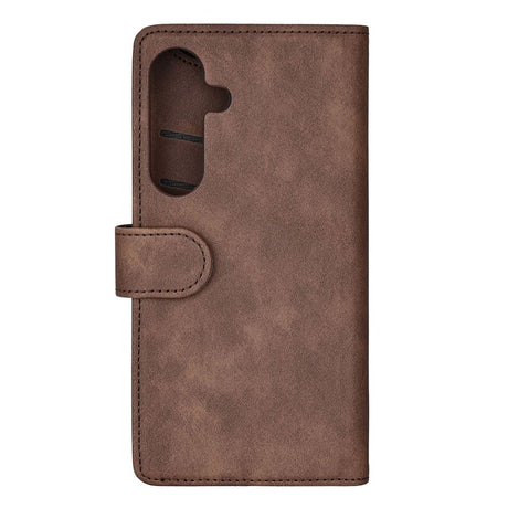 Samsung Galaxy S25+ (Plus) GEAR Classic Flip Cover Kunstlæder - Kortholder og Ståfunktion - Brun