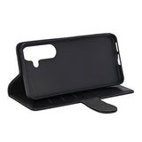 Samsung Galaxy S25 GEAR Classic Flip Cover Kunstlæder - Kortholder og Ståfunktion - Sort
