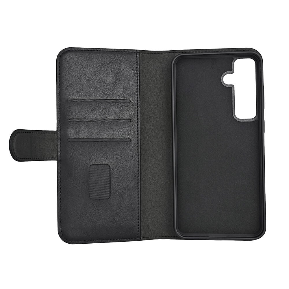 Samsung Galaxy S24 GEAR 2-in-1 Læder Flip Cover m. Pung & Magnet - Sort