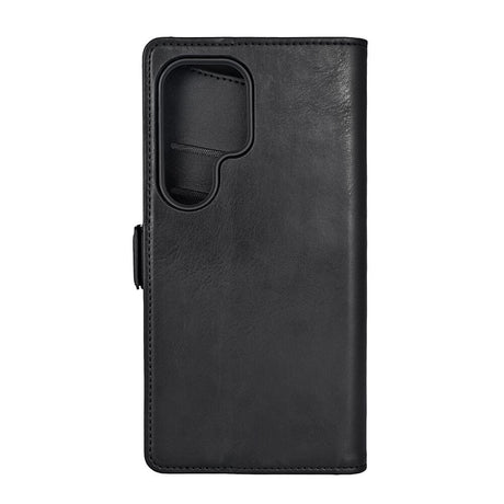 GEAR Samsung Galaxy S24 Ultra Læder Flip Cover m. Pung - Sort