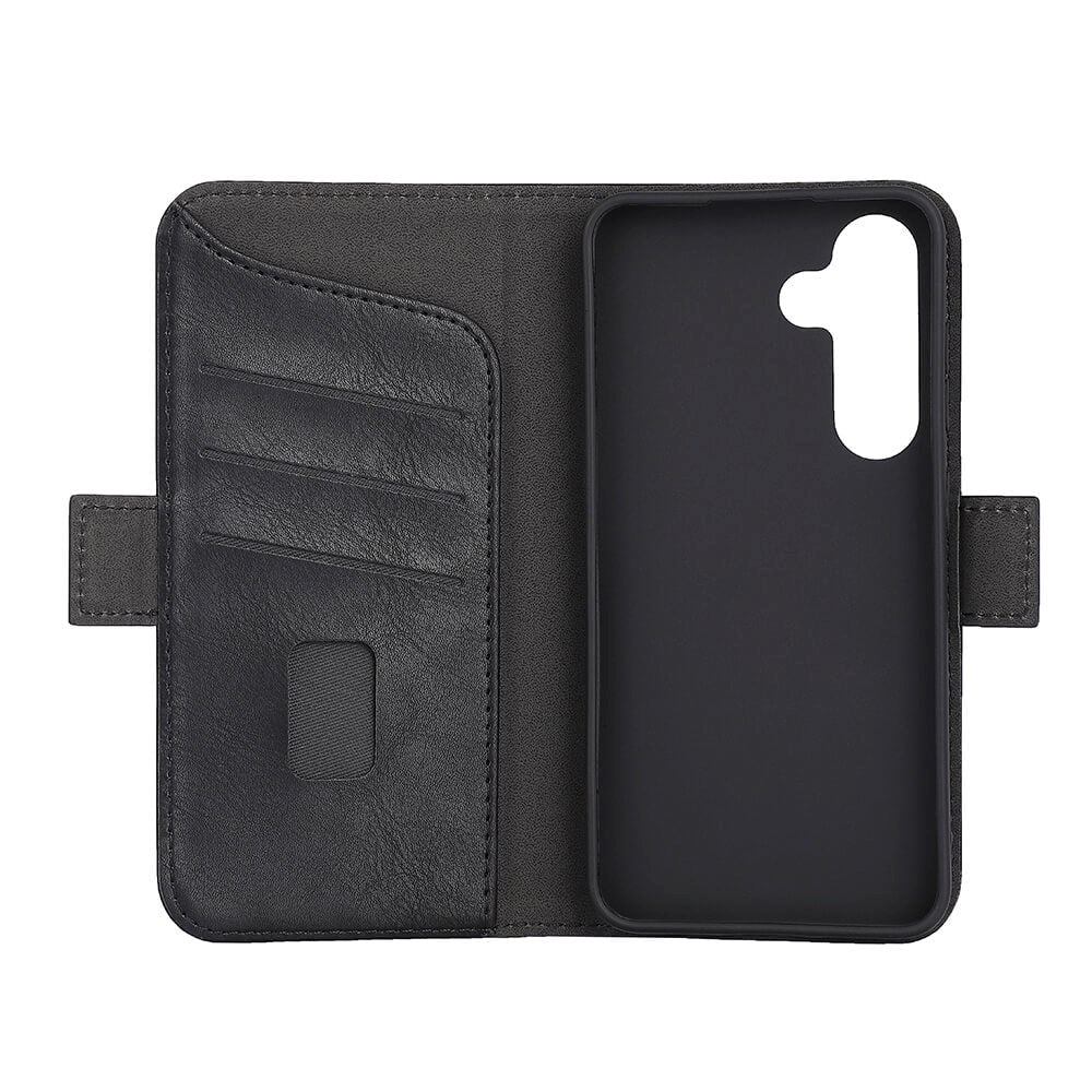 GEAR Samsung Galaxy S24 Læder Flip Cover m. Pung - Sort