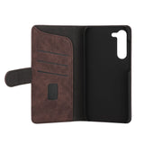 Samsung Galaxy S23+ (Plus) Gear Wallet - Læder Flip Cover m. Pung - Brun