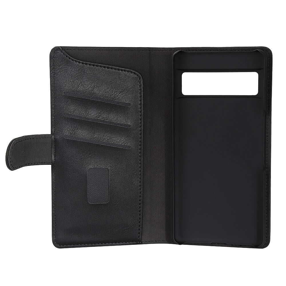 Google Pixel 7 Pro Gear Wallet - Læder Flip Cover m. Pung - Sort