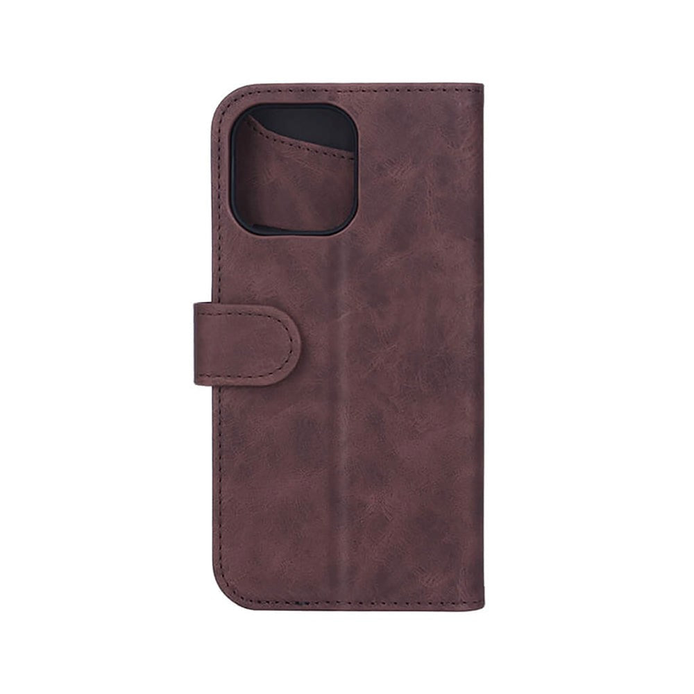 GEAR iPhone 14 Pro Max Wallet - Læder Flip Cover m. Pung - Brun