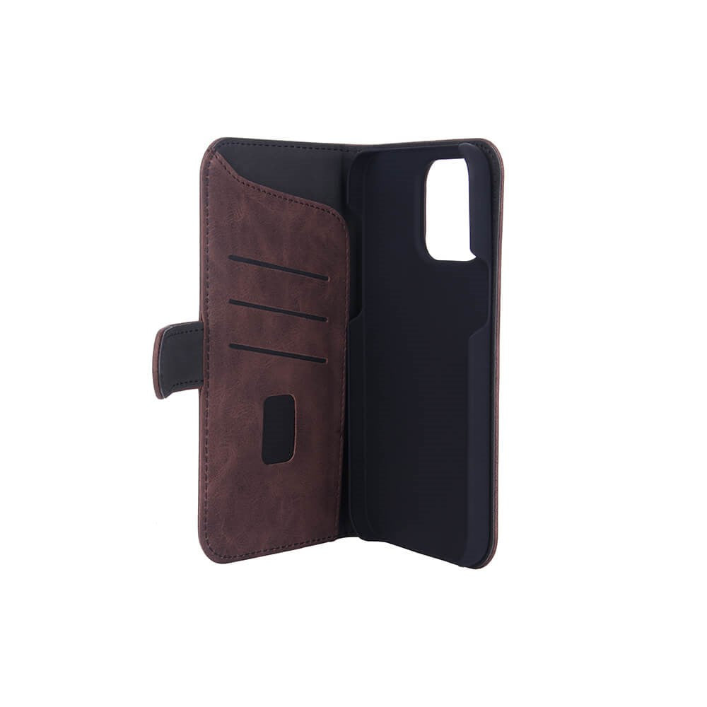 GEAR iPhone 14 Pro Max Wallet - Læder Flip Cover m. Pung - Brun