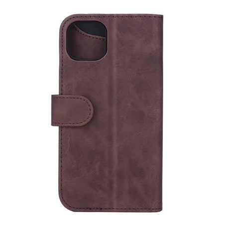 GEAR iPhone 14 Plus Wallet - Læder Flip Cover m. Pung - Brun