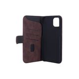 GEAR iPhone 14 Plus Wallet - Læder Flip Cover m. Pung - Brun