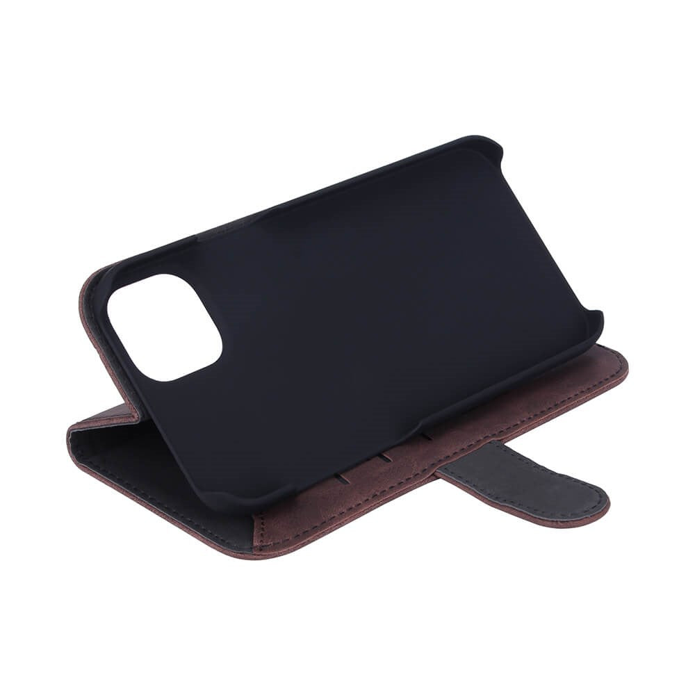 GEAR iPhone 14 Plus Wallet - Læder Flip Cover m. Pung - Brun