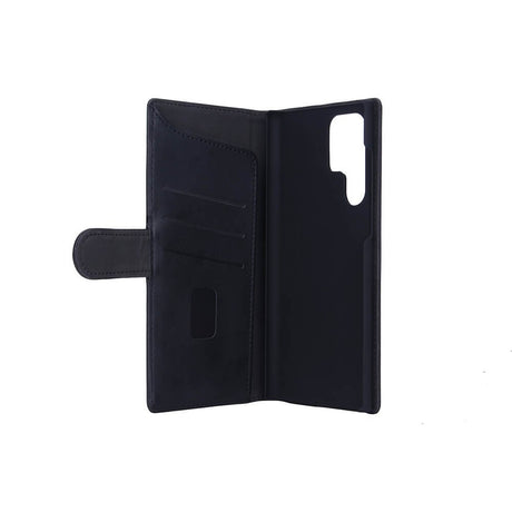 Samsung Galaxy S22 Ultra Gear Wallet - Læder Flip Cover m. Pung - Sort