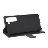 Samsung Galaxy S22+ (Plus) Gear Wallet - Læder Flip Cover m. Pung - Sort