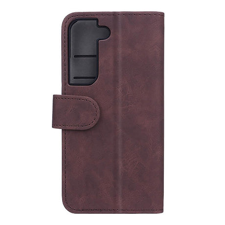 Samsung Galaxy S22 Gear Wallet - Læder Flip Cover m. Pung - Brun