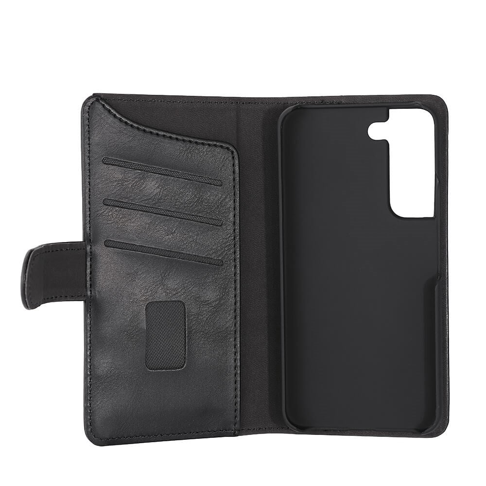 Samsung Galaxy S22 Gear Wallet - Læder Flip Cover m. Pung - Sort