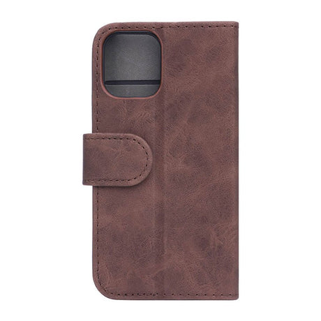 GEAR iPhone 12 / 12 Pro Wallet - Læder Flip Cover m. Pung - Brun