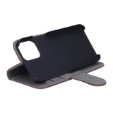 GEAR iPhone 12 / 12 Pro Wallet - Læder Flip Cover m. Pung - Brun