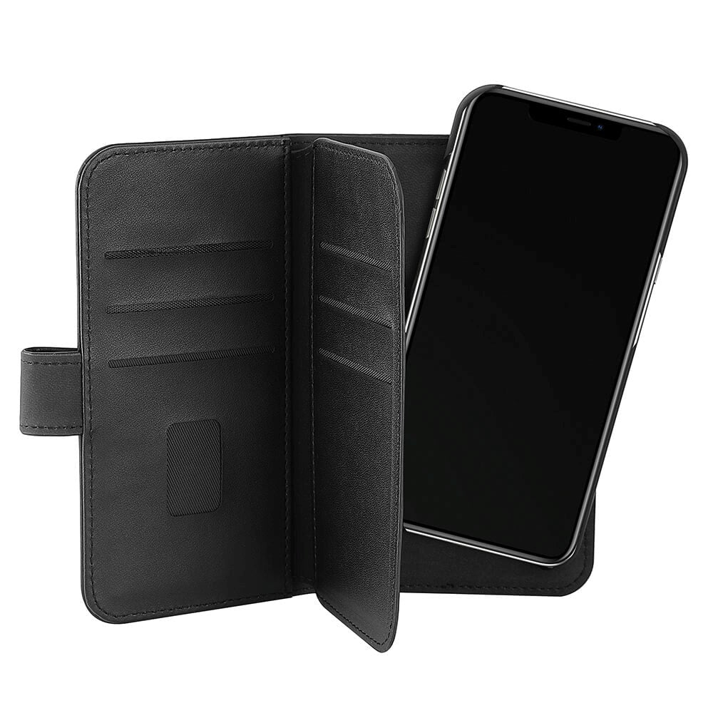 iPhone 13 Pro Gear Wallet 2in1 Flip Cover m. 7 Kortlommer og Magnet - Sort