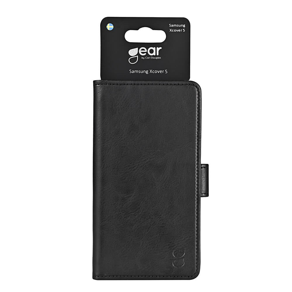 GEAR Samsung Galaxy Xcover 5 Wallet Læder Cover m. Pung Sort