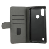 GEAR Motorola Moto E6s (2020) / E6i Wallet Læder Cover m. Pung Sort