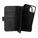 iPhone 12 / 12 Pro Gear Wallet 2in1 Magnet Cover m. 7 Kortlommer - Sort