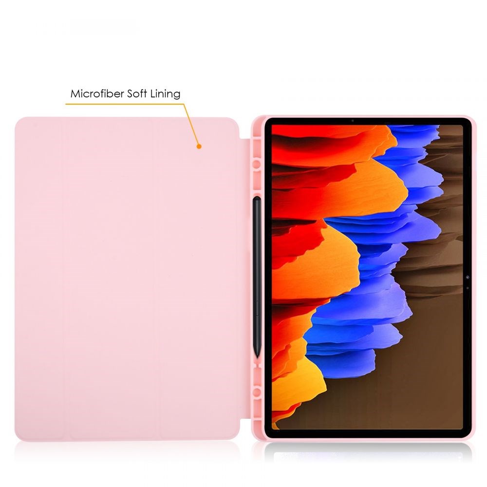 Samsung Galaxy Tab S7 FE Tech-Protect SC Tri-Fold Cover - Lyserød