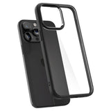 iPhone 15 Pro Max Spigen Ultra Hybrid Case - Gennemsigtig / Sort