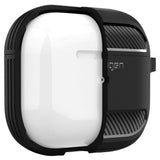 Spigen Rugged Armor Apple Airpods (3. gen.) Charging Case Cover m. Karabinhage - Sort