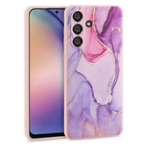 Samsung Galaxy A54 (5G) Tech-Protect Marble Bagside Cover - Lyserød / Lilla