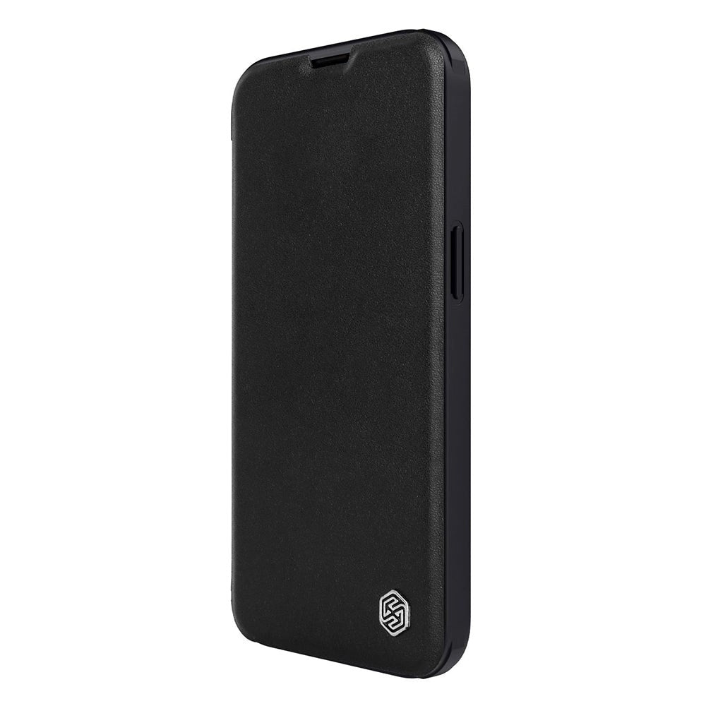 iPhone 14 Pro Max Nillkin Qin Pro Læder Flip Cover - Sort