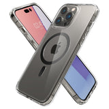 iPhone 14 Pro Spigen Ultra Hybrid Bagside Cover - MagSafe Kompatibel - Gennemsigtig / Sort