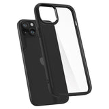 iPhone 15 Plus Spigen Ultra Hybrid Case - Gennemsigtig / Sort