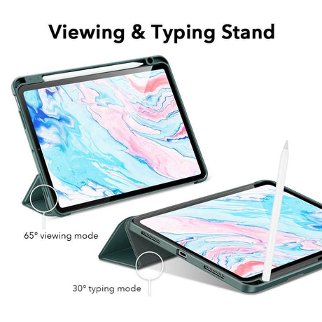 iPad Air (2022 / 2020) / Air 11" (2024) ESR Rebound Case Med Apple Pencil Holder - Sort