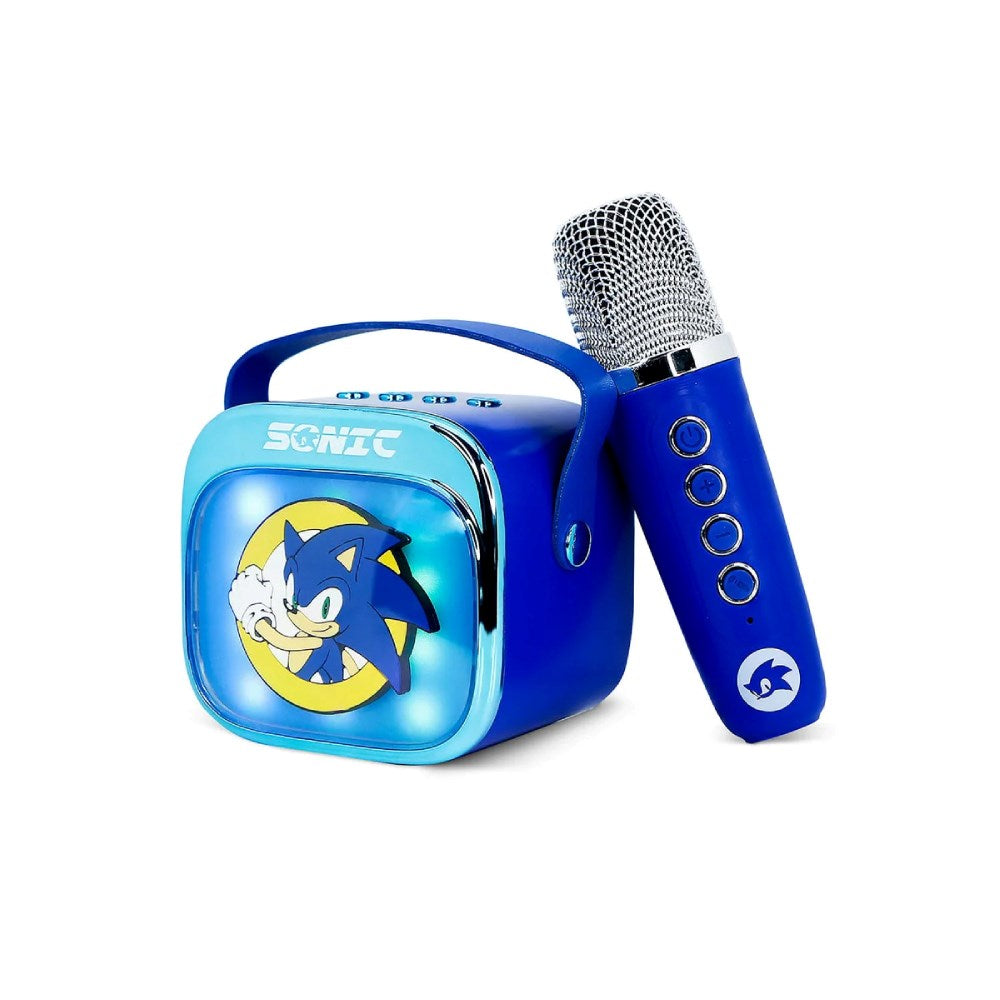 OTL SONIC Bærbart Karaoke Sæt m. Trådløs Højtaler & Mikrofon - Blå