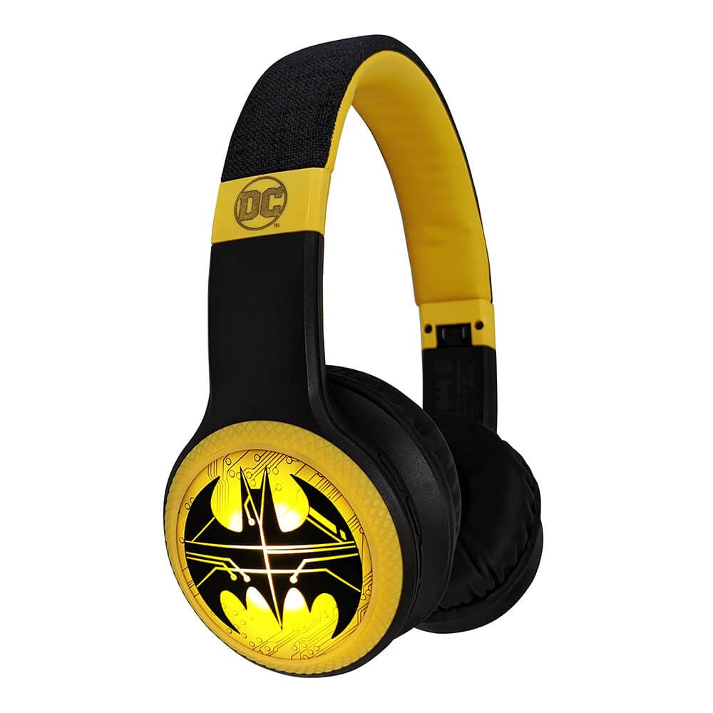 Batman Trådløs On-Ear Hovedtelefoner m. LED - Sort