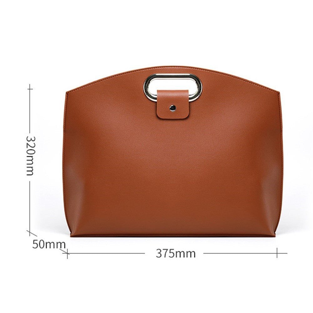 MacBook / Laptop 13-14" Kunstlæder Taske - 32 x 37.5 cm - Beige