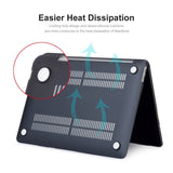 MacBook Pro 16" M1 / M2 / M3 / M4 (2021 / 2024) Plastik Bærbar Cover - Sort