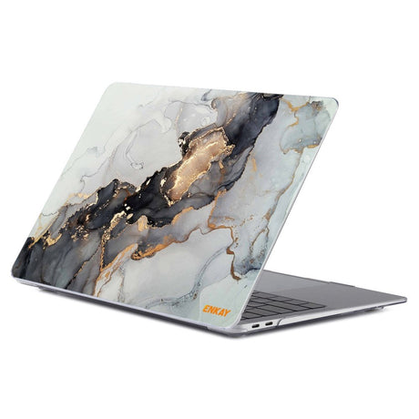 MacBook Air 13 (2020) ENKAY Hard Plastik Case - Marmor - Grå