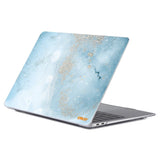 MacBook Pro 13 (2020-2022) ENKAY Hard Plastik Case - Marmor - Turkis