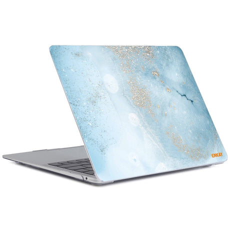 MacBook Pro 13 (2020-2022) ENKAY Hard Plastik Case - Marmor - Turkis