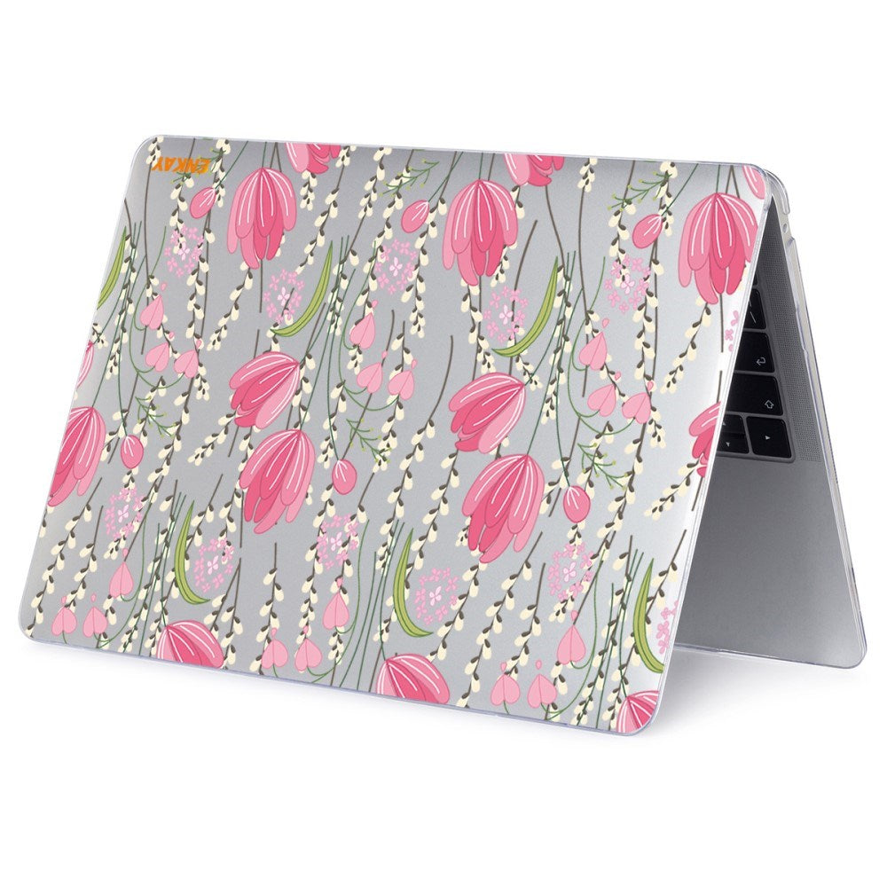 Macbook Air 13 M1 (2020) / Air 13 (2018-2020) ENKAY Hårdt Plastik Bærbar Cover m. Motiv - Tulipaner