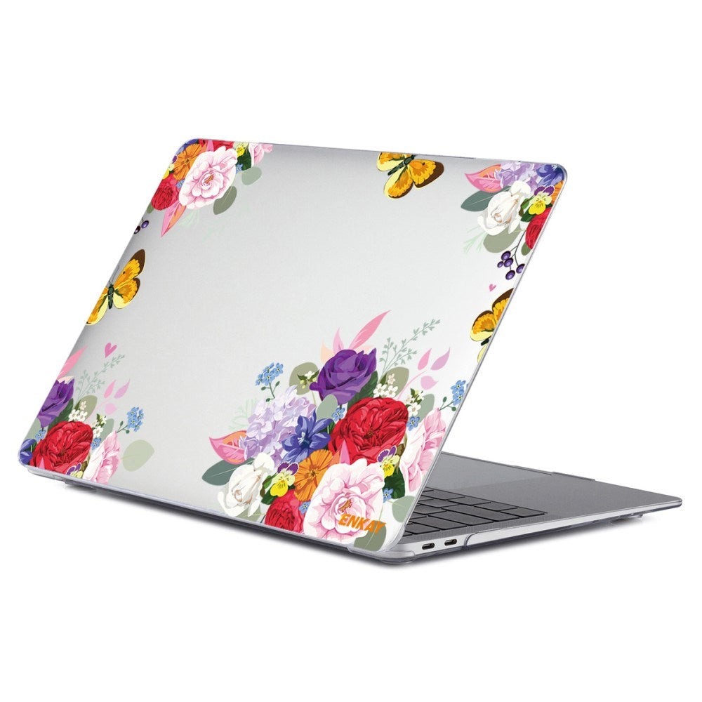 Macbook Air 13 M1 (2020) / Air 13 (2018-2020) ENKAY Hårdt Plastik Bærbar Cover m. Motiv - Buket Blomster