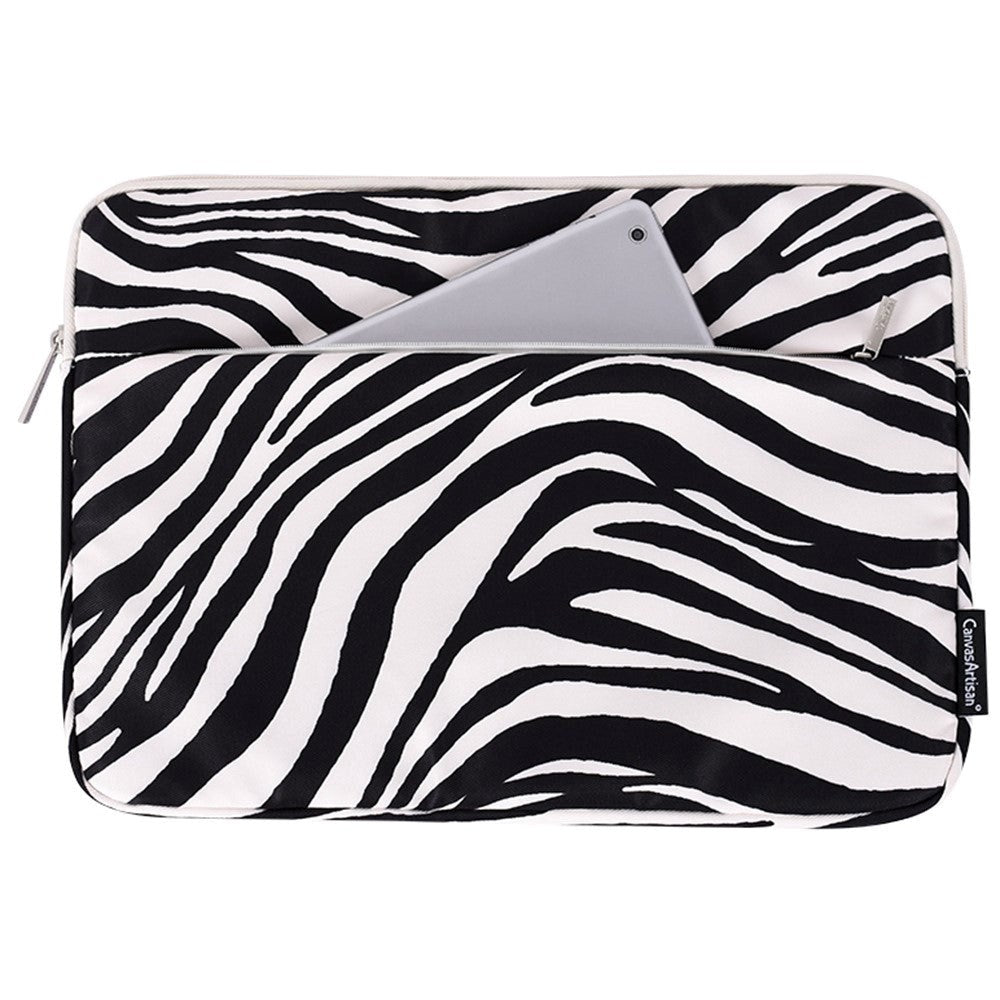 CanvasArtisan Sleeve Til Bærbar PC / Macbook13" - (35.5 x 25 x 2.4 cm) - Zebra