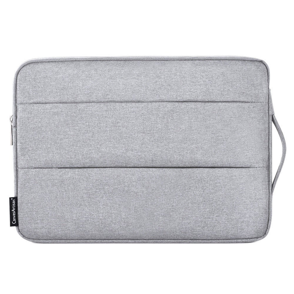 CanvasArtisan Sleeve m. Håndtag Til Bærbar PC / Macbook 15" - (39 x 28 x 2 cm) - Grå