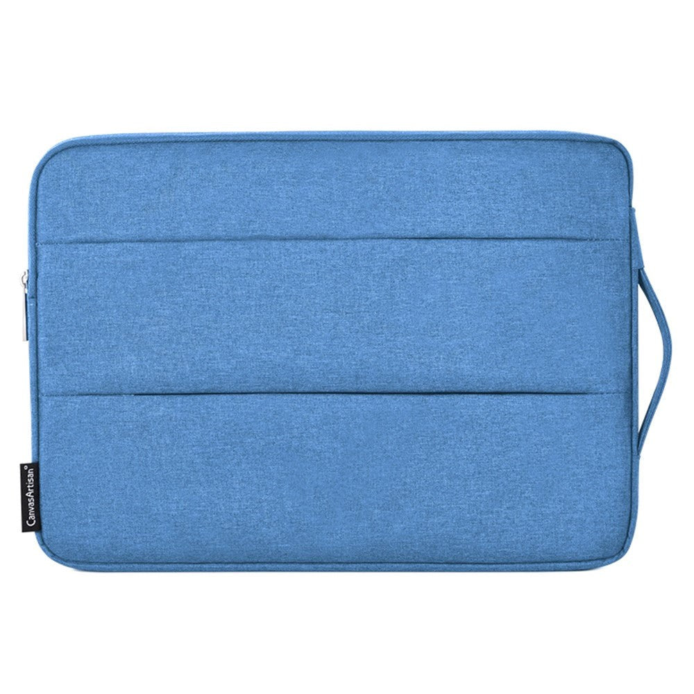 CanvasArtisan Sleeve m. Håndtag Til Bærbar PC / Macbook 15" - (39 x 28 x 2 cm) - Blå