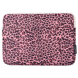 CanvasArtisan Sleeve m. Leopard Motiv Til Bærbar PC / Macbook 15" - (39 x 28 x 2 cm) - Pink Leopard