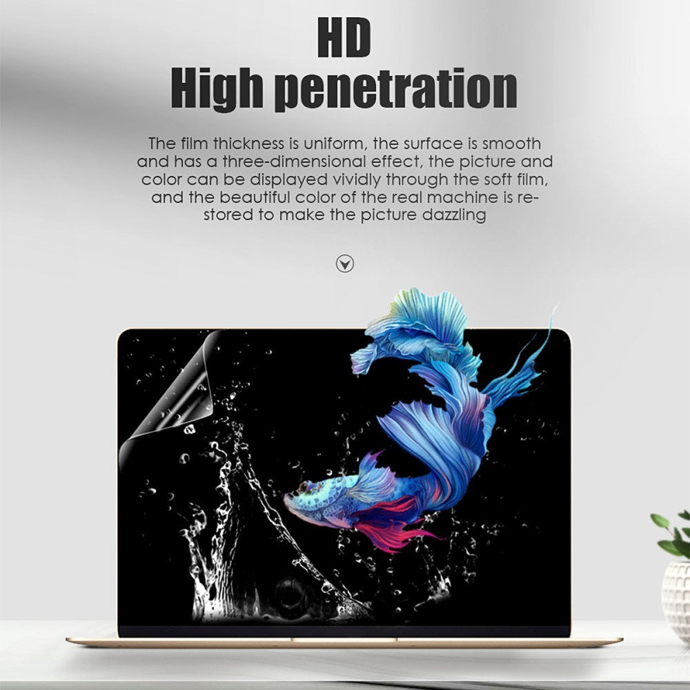 Macbook Pro 13 Retina PET HD Beskyttelsesfilm - Gennemsigtig