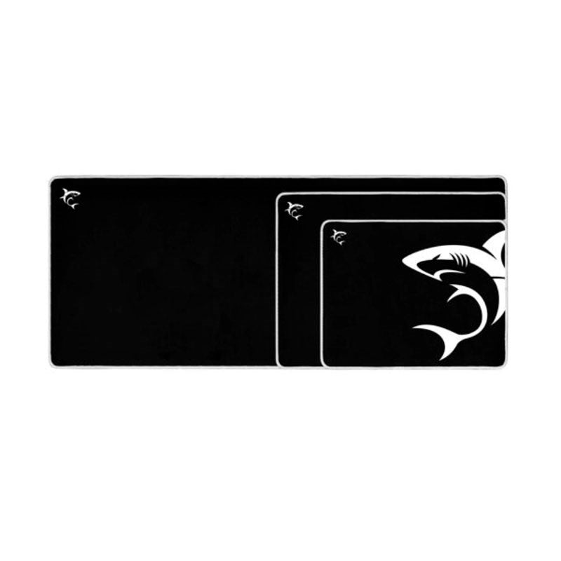 White Shark SHARK XL 800 x 350 Gaming Musemåtte - Sort / Hvid
