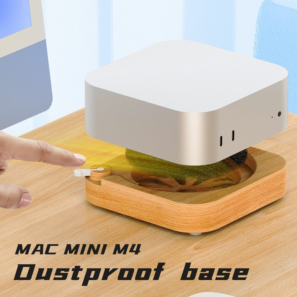 Mac Mini M4 / M4 Pro Stander – Optimeret Køling og Støvbeskyttelse i Træ