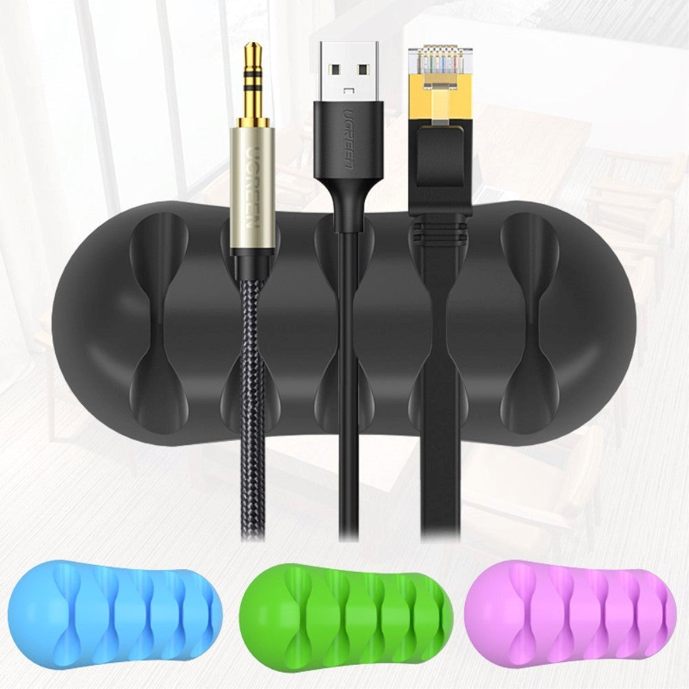 Universal Kabel Manager - Dobbeltklæbende - Sort