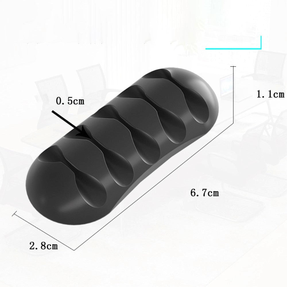 Universal Kabel Manager - Dobbeltklæbende - Sort