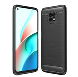 Xiaomi Redmi Note 9T Brushed Carbon Fibre Cover - Sort