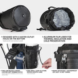 Polyester Cykelstyr Taske m. Strop - Sort